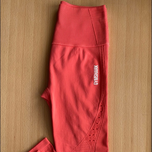 SOLD ♥️Gymshark Leggings S Coral 23” - Picture 4 of 14